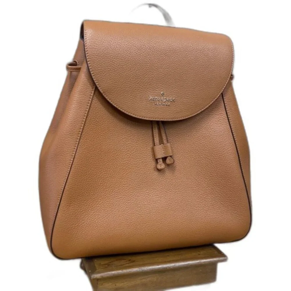 Kate Spade Leila Saffiano Leather Backpack Tan Leather